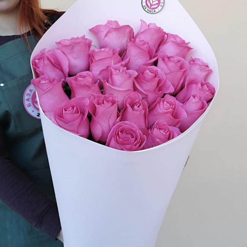 Букеты из розовых роз 70 см (Эквадор) артикул букета: 16016orb