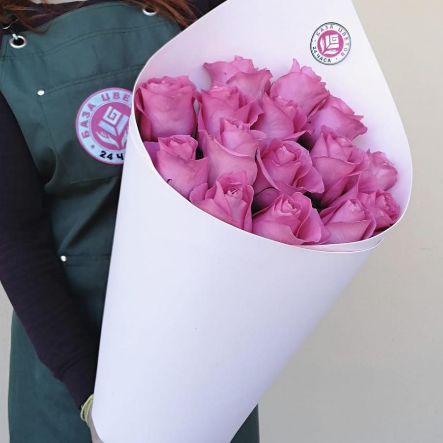 Букеты из розовых роз 70 см (Эквадор) артикул букета: 16016orb
