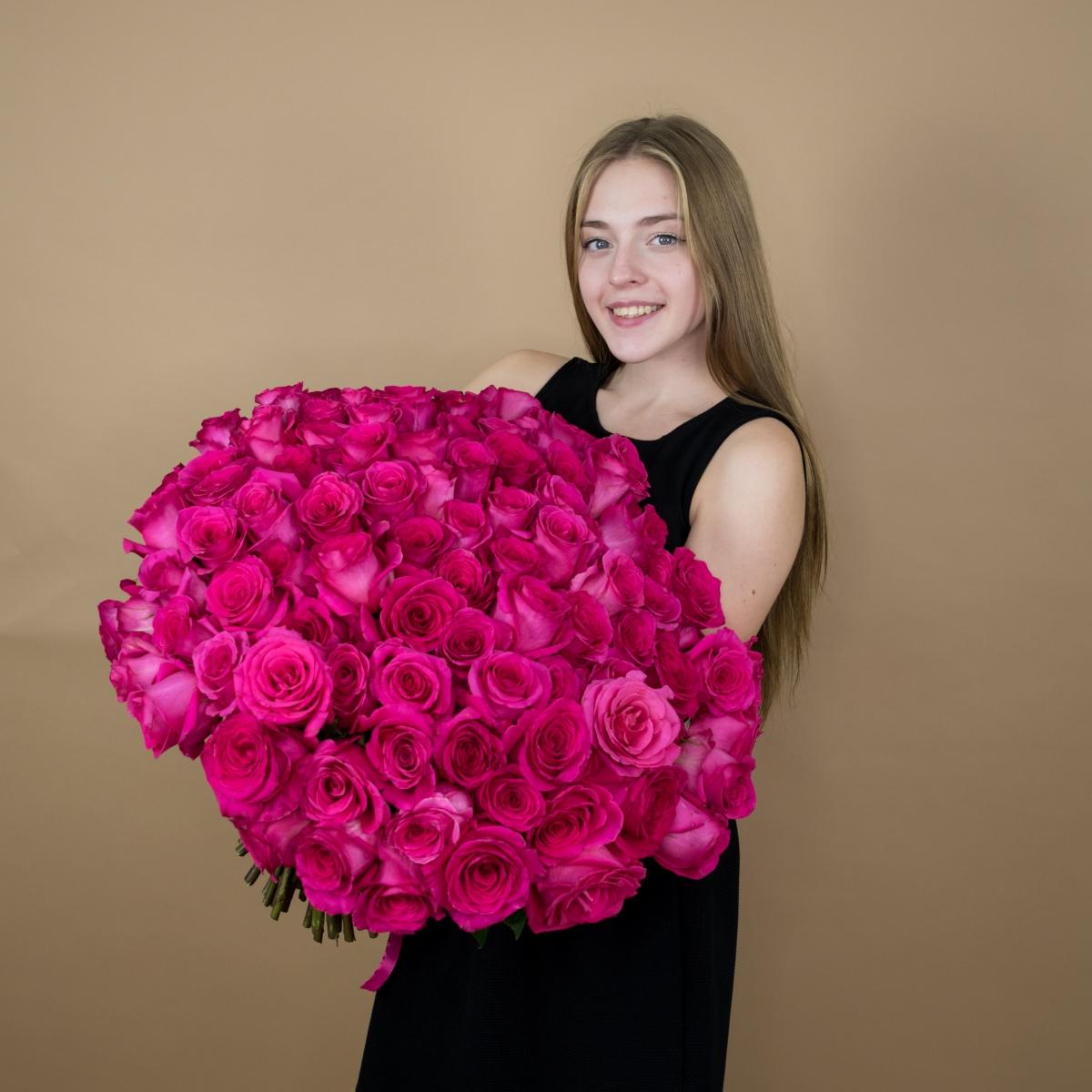 Букет из розовых роз 75 шт. (40 см) articul: 7546orbng