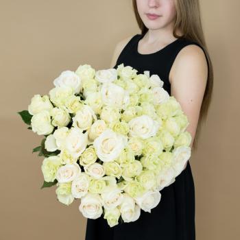 Букет из белых роз 101 шт 40 см (Эквадор) №: 7770orbng