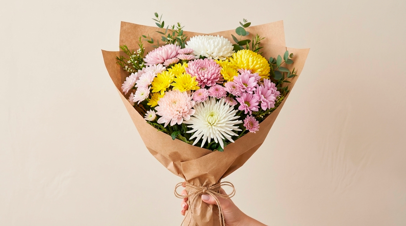 Букет из хризантем: виды, сочетания и кому дарить
